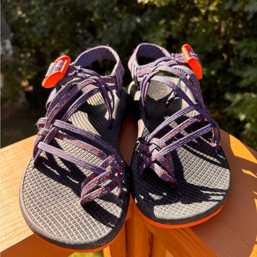 Chaco Women's ZX3 classic Sandals - Black Purple and Orange